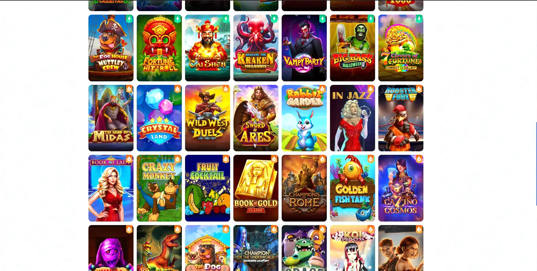 Get X casino интерфейс